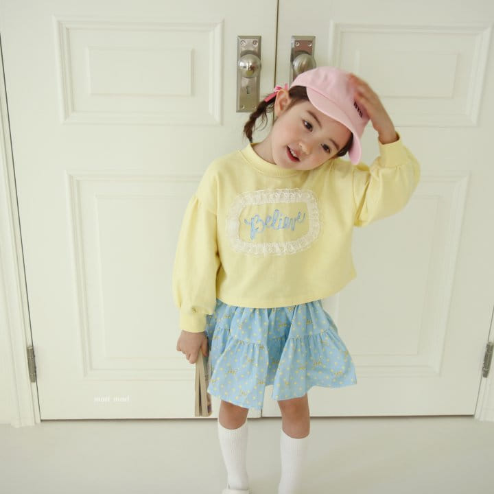 Mori Mori - Korean Children Fashion - #kidsshorts - Lace Crop Tee - 6