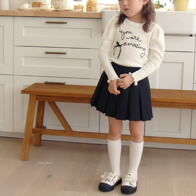 Mori Mori - Korean Children Fashion - #kidsstore - Mori Wrinkle Skirt