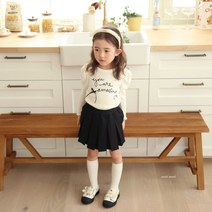 Mori Mori - Korean Children Fashion - #stylishchildhood - Mori Wrinkle Skirt - 10