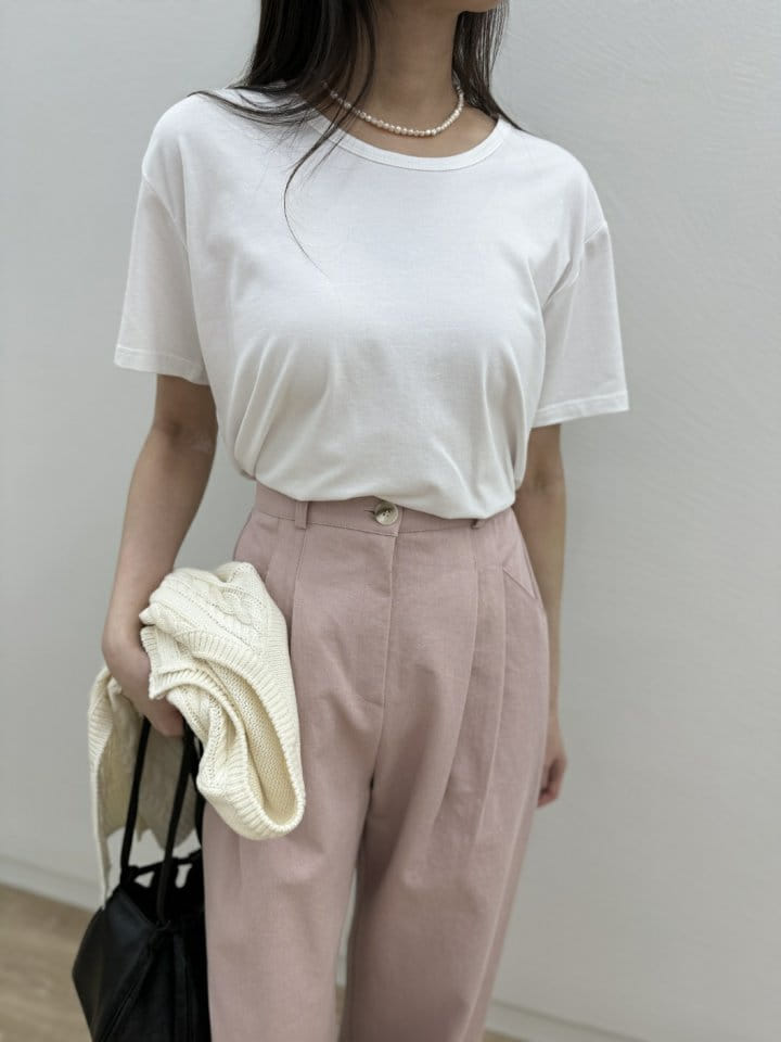 Most - Korean Women Fashion - #momslook - U Neck Tee