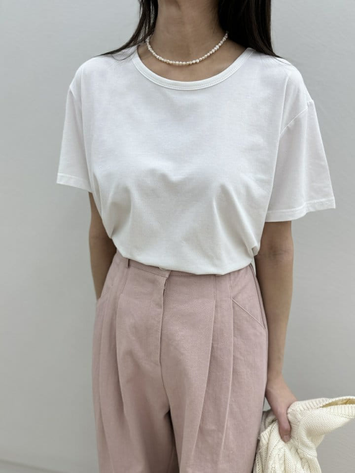 Most - Korean Women Fashion - #vintageinspired - U Neck Tee - 3