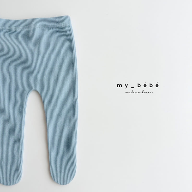 My Bebe - Korean Baby Fashion - #babyootd - Rib Foot Leggings - 10