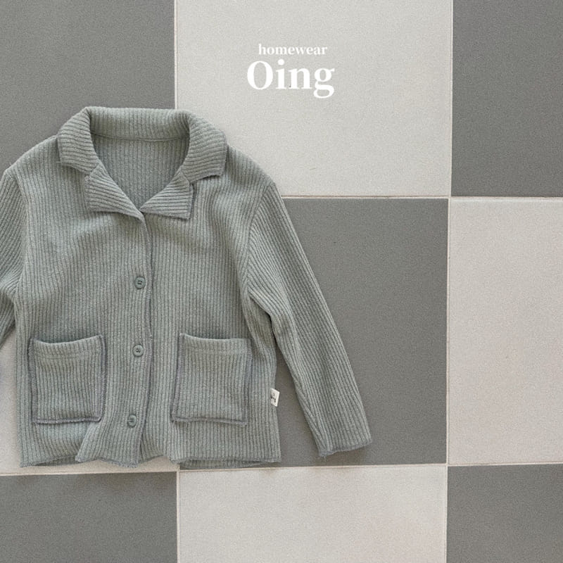 Oing - Korean Children Fashion - #Kfashion4kids - Regret Waffle Top Bottom Set - 5