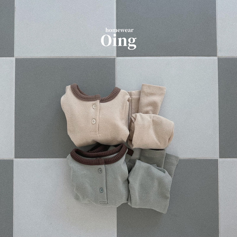 Oing - Korean Children Fashion - #kidsshorts - Poby Button Top Bottom Set