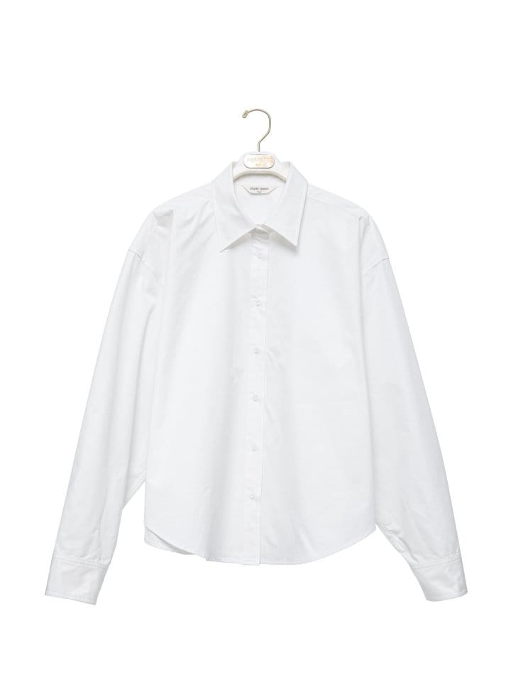 Paper Moon - Korean Women Fashion - #momslook - Swing Collar C Button Down Shirt  - 3