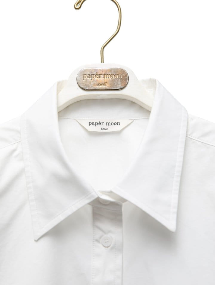 Paper Moon - Korean Women Fashion - #momslook - Swing Collar C Button Down Shirt  - 7