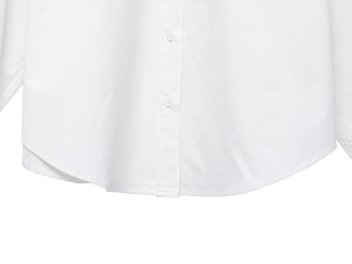 Paper Moon - Korean Women Fashion - #momslook - Swing Collar C Button Down Shirt  - 9