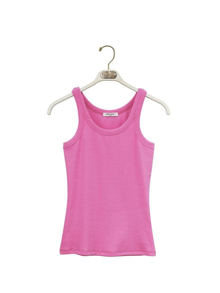 Paper Moon - Korean Women Fashion - #momslook - Sleeveless Rib Jersey Tank Top  - 3