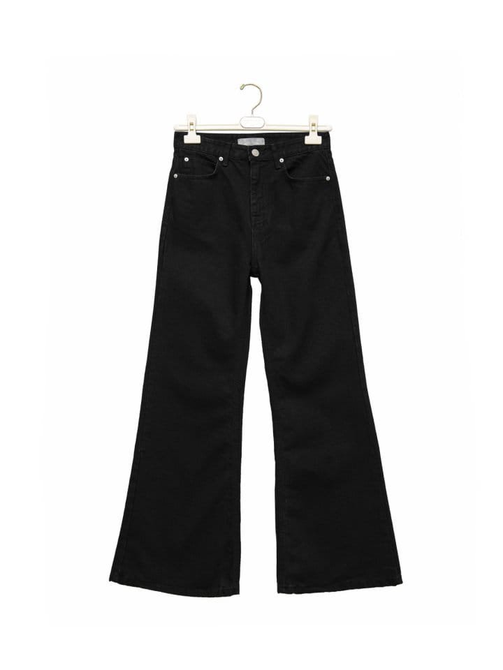 Paper Moon - Korean Women Fashion - #momslook - Classic High Waist Boots Cut Flared Black Jeans  - 7