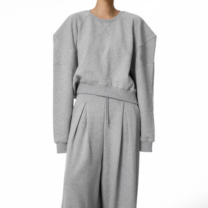 Paper Moon - Korean Women Fashion - #momslook - Pin Tuck Detail Sweat Wide Pants  - 3