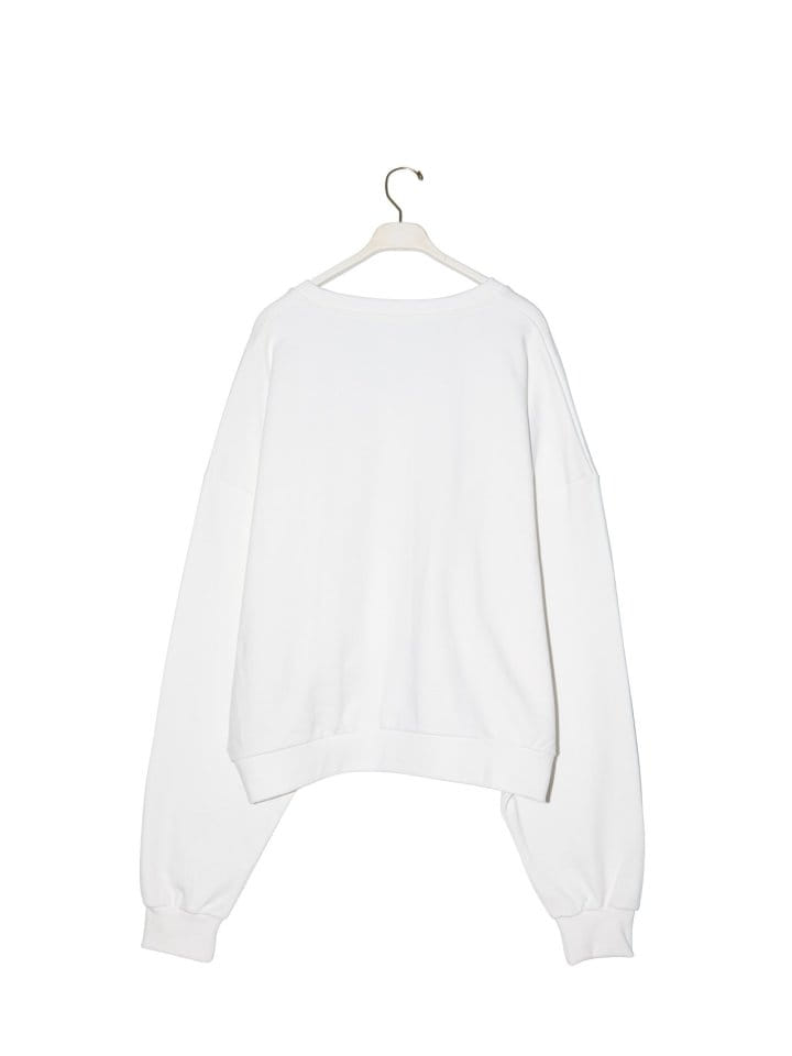 Paper Moon - Korean Women Fashion - #pursuepretty -  V Neck Oversized Sweatshirt  - 6