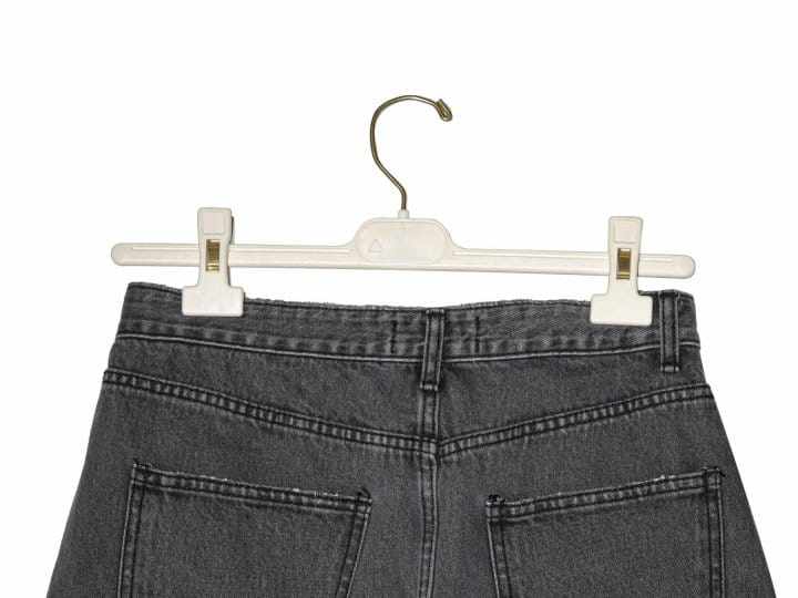 Paper Moon - Korean Women Fashion - #womensfashion - Unbalanced Wrap Detail Denim Mini Skirt  - 10