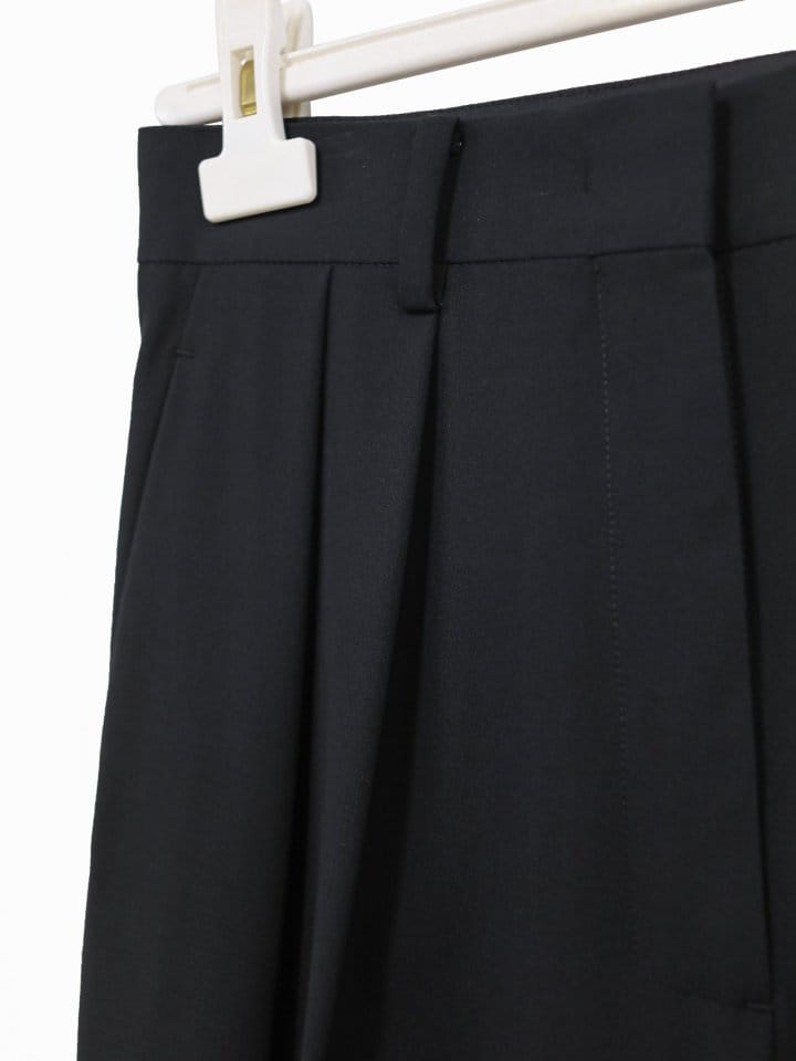 Paper Moon - Korean Women Fashion - #womensfashion - Low Waisted Double Pleats Wide Trousers  - 6