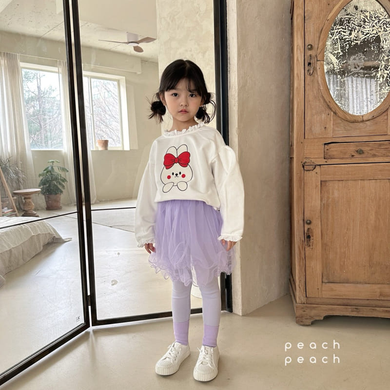 Peach-peach - Korean Children Fashion - #Kfashion4kids - Petite Rabbit Sweatshirt - 11