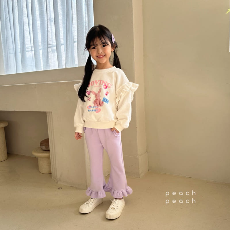 Peach-peach - Korean Children Fashion - #Kfashion4kids - Pudding Frill Pants - 7