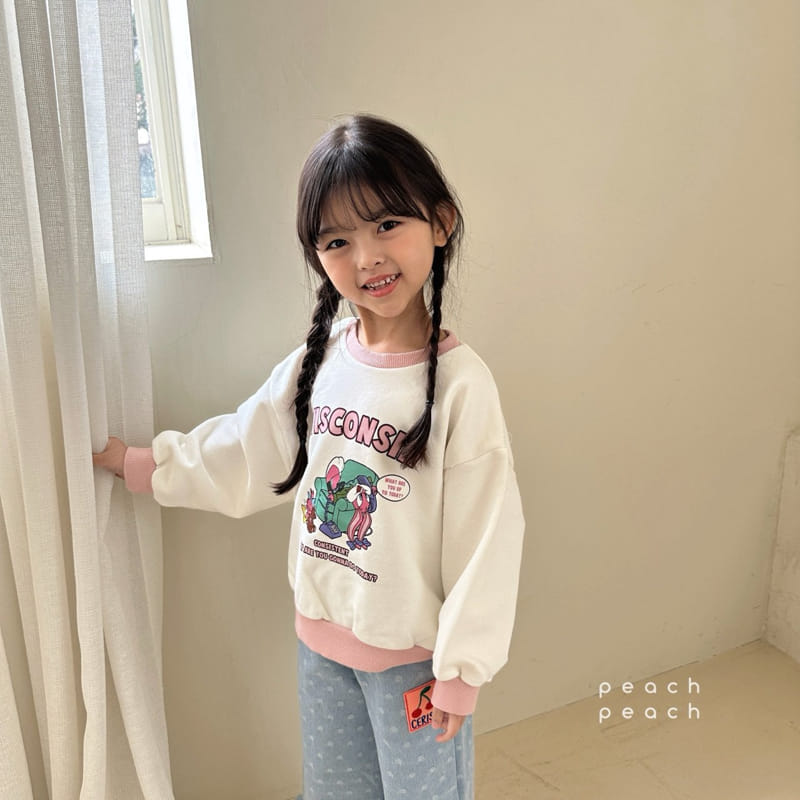 Peach-peach - Korean Children Fashion - #childofig - Buddy Sweatshirt - 7