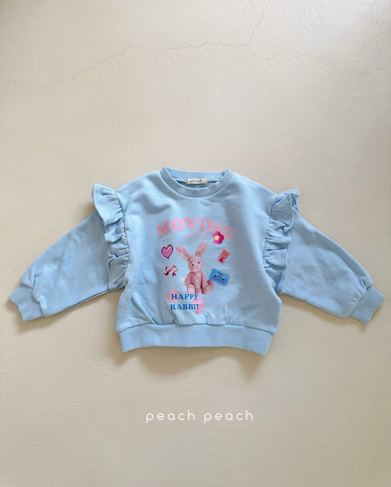 Peach-peach - Korean Children Fashion - #stylishchildhood - Happy Sweatshirt - 4