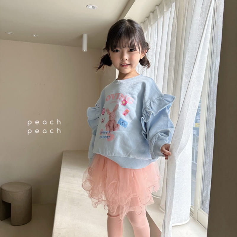 Peach-peach - Korean Children Fashion - #designkidswear - Happy Sweatshirt - 6