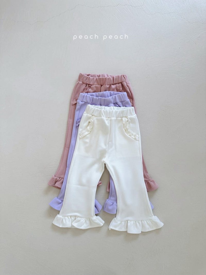 Peach-peach - Korean Children Fashion - #discoveringself - Pudding Frill Pants - 2