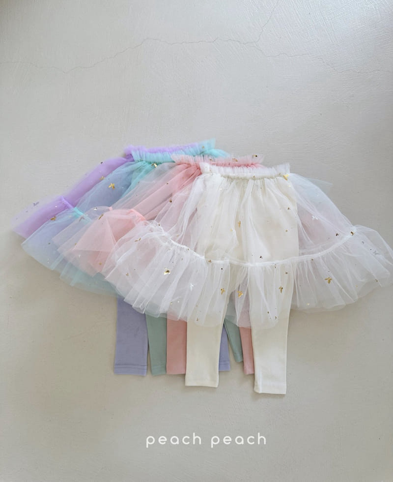 Peach-peach - Korean Children Fashion - #discoveringself - Butterfly Tu Tu Skirt Leggings