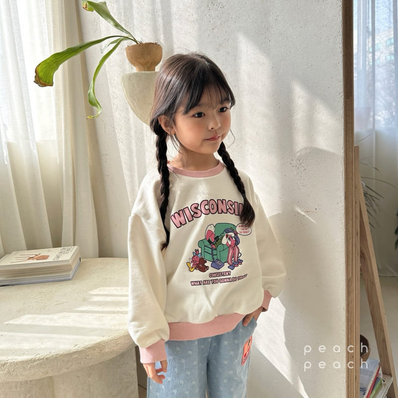 Peach-peach - Korean Children Fashion - #fashionkids - Buddy Sweatshirt - 11