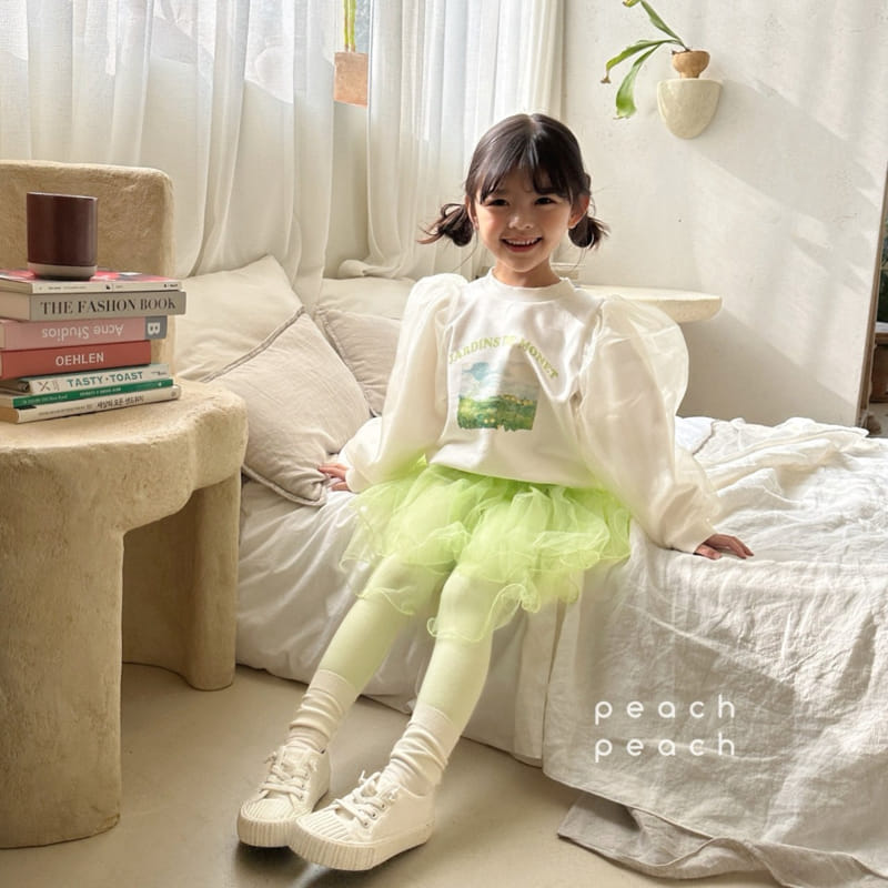 Peach-peach - Korean Children Fashion - #fashionkids - Mone Sweatshirt - 10