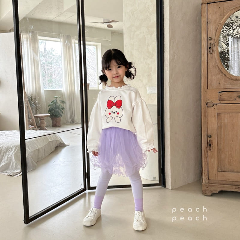 Peach-peach - Korean Children Fashion - #fashionkids - Petite Rabbit Sweatshirt - 7