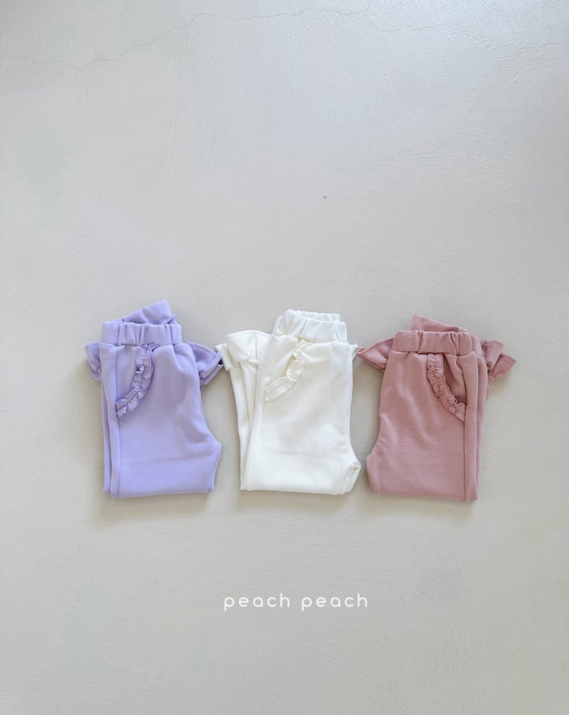 Peach-peach - Korean Children Fashion - #fashionkids - Pudding Frill Pants - 3