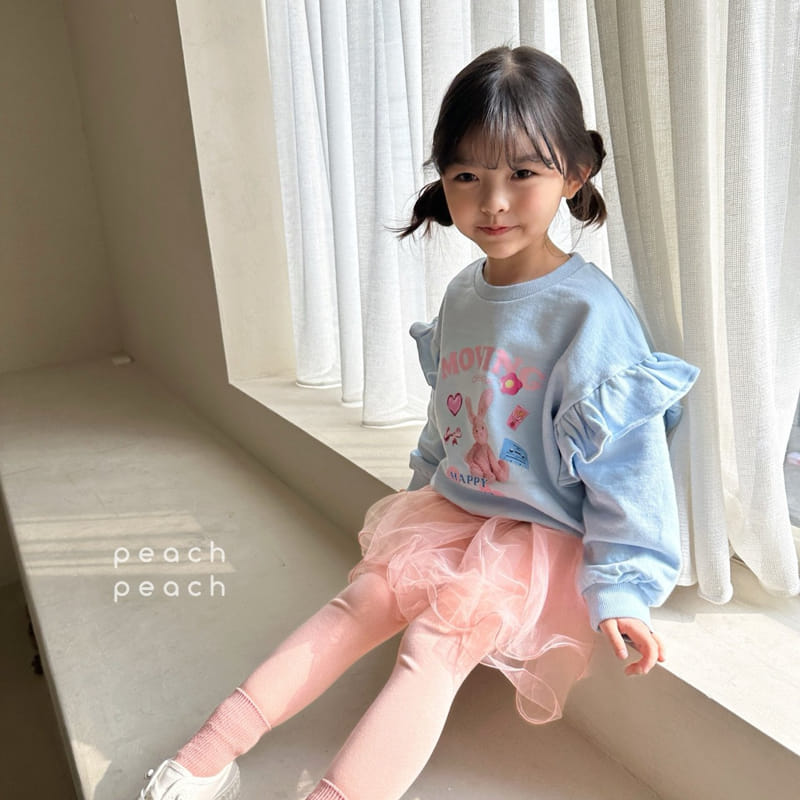 Peach-peach - Korean Children Fashion - #kidsstore - Happy Sweatshirt - 10