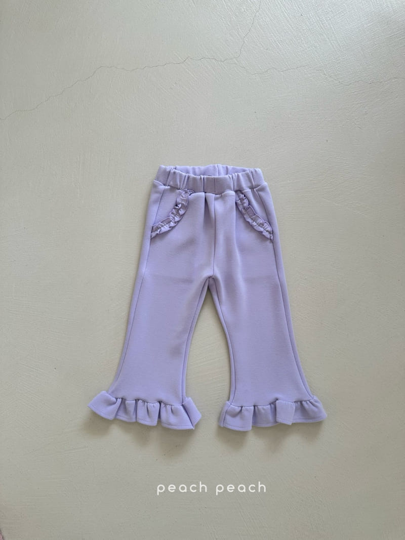 Peach-peach - Korean Children Fashion - #kidsstore - Pudding Frill Pants - 5