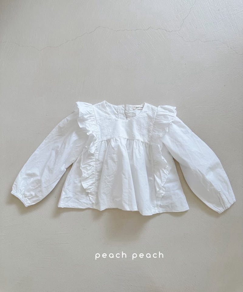 Peach-peach - Korean Children Fashion - #kidsstore - Youri Blouse