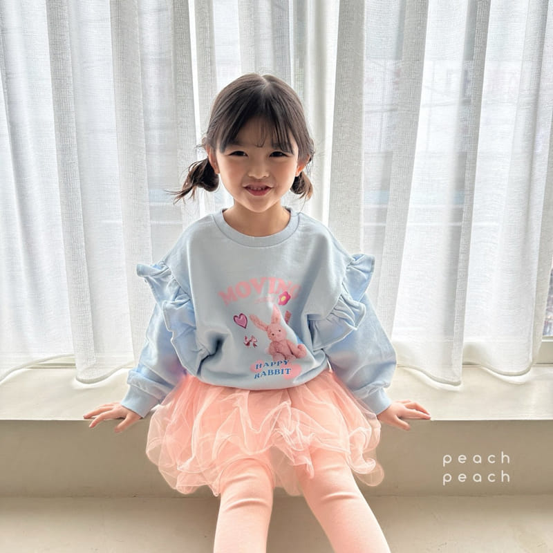 Peach-peach - Korean Children Fashion - #kidzfashiontrend - Happy Sweatshirt - 11