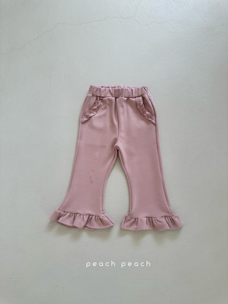 Peach-peach - Korean Children Fashion - #kidzfashiontrend - Pudding Frill Pants - 6