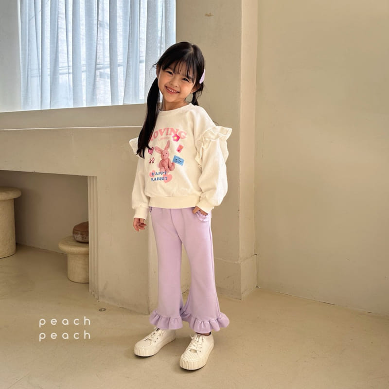 Peach-peach - Korean Children Fashion - #littlefashionista - Pudding Frill Pants - 8