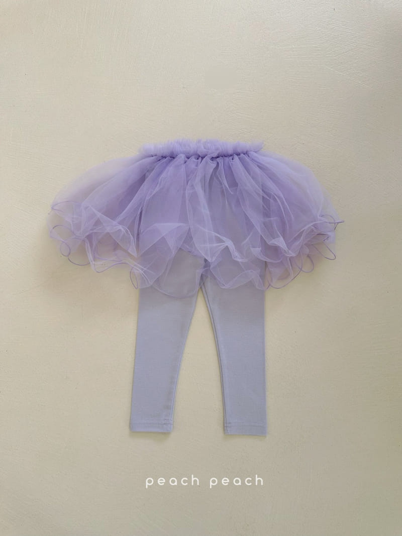 Peach-peach - Korean Children Fashion - #littlefashionista - Darling Tu Tu Skirt Leggings - 6