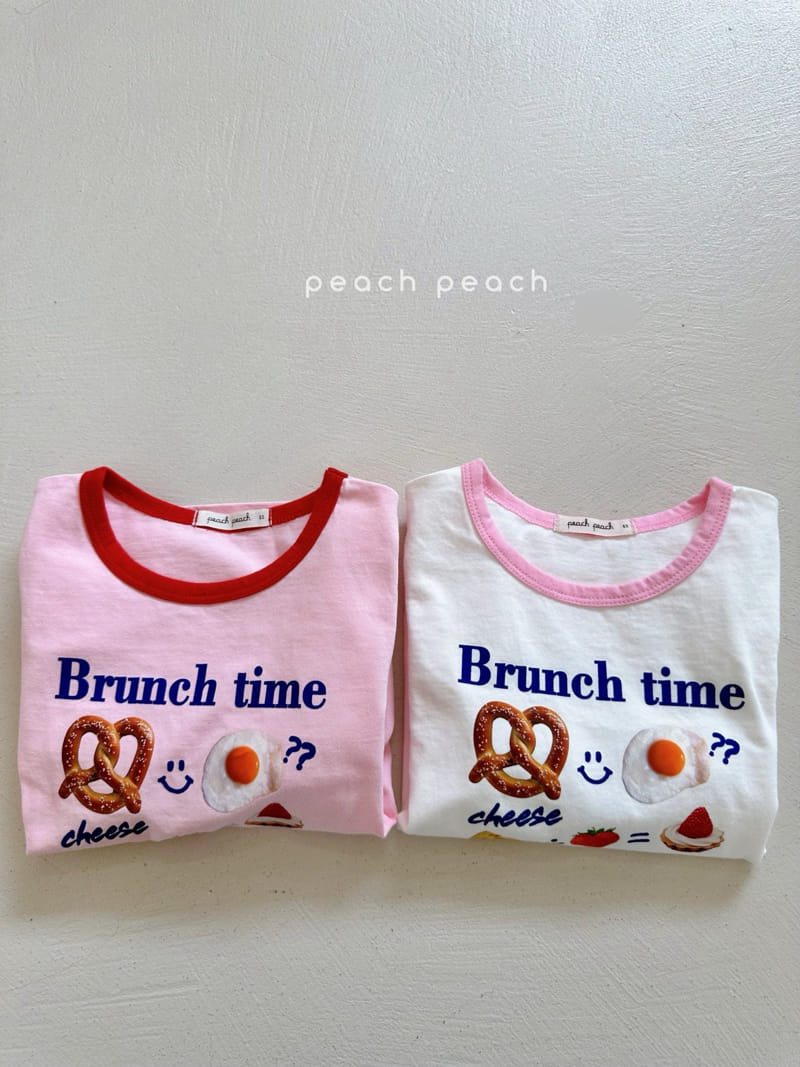 Peach-peach - Korean Children Fashion - #magicofchildhood - Brunch Tee - 2