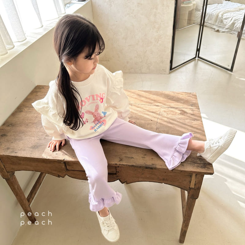 Peach-peach - Korean Children Fashion - #minifashionista - Pudding Frill Pants - 10