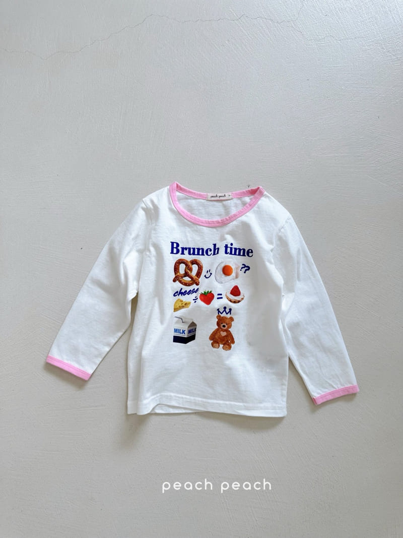 Peach-peach - Korean Children Fashion - #minifashionista - Brunch Tee - 4