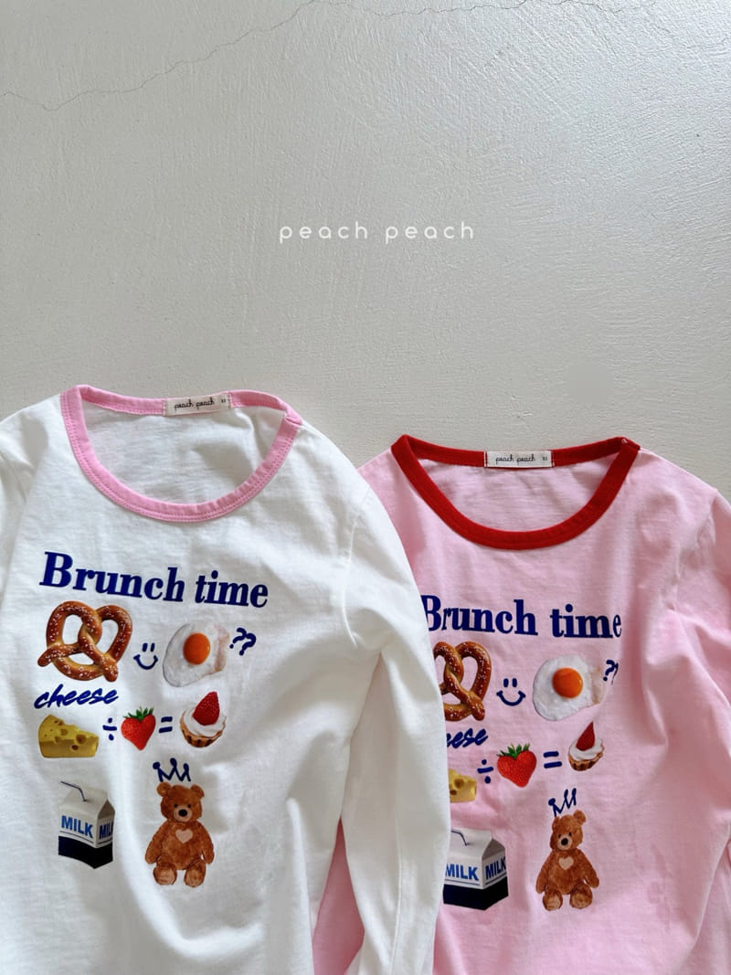 Peach-peach - Korean Children Fashion - #stylishchildhood - Brunch Tee - 7