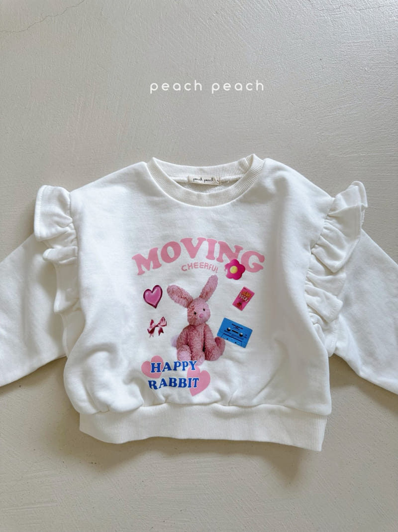 Peach-peach - Korean Children Fashion - #stylishchildhood - Happy Sweatshirt - 3