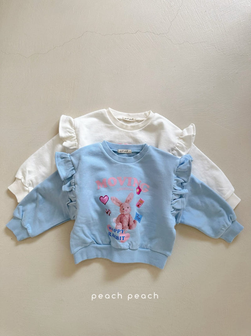 Peach-peach - Korean Children Fashion - #todddlerfashion - Happy Sweatshirt