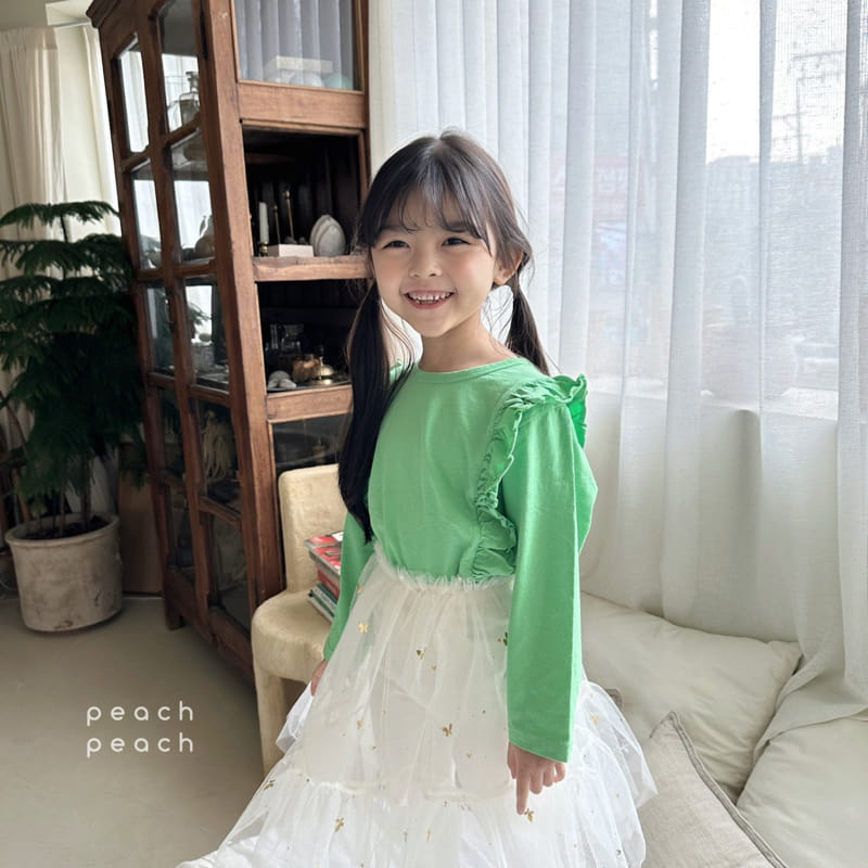 Peach-peach - Korean Children Fashion - #todddlerfashion - Castella Tee - 7