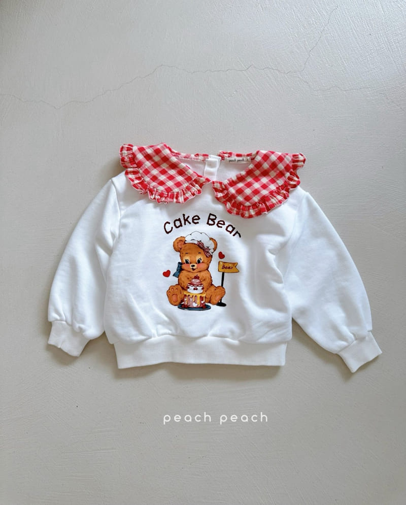 Peach-peach - Korean Children Fashion - #toddlerclothing - Cake Swetshirt - 3