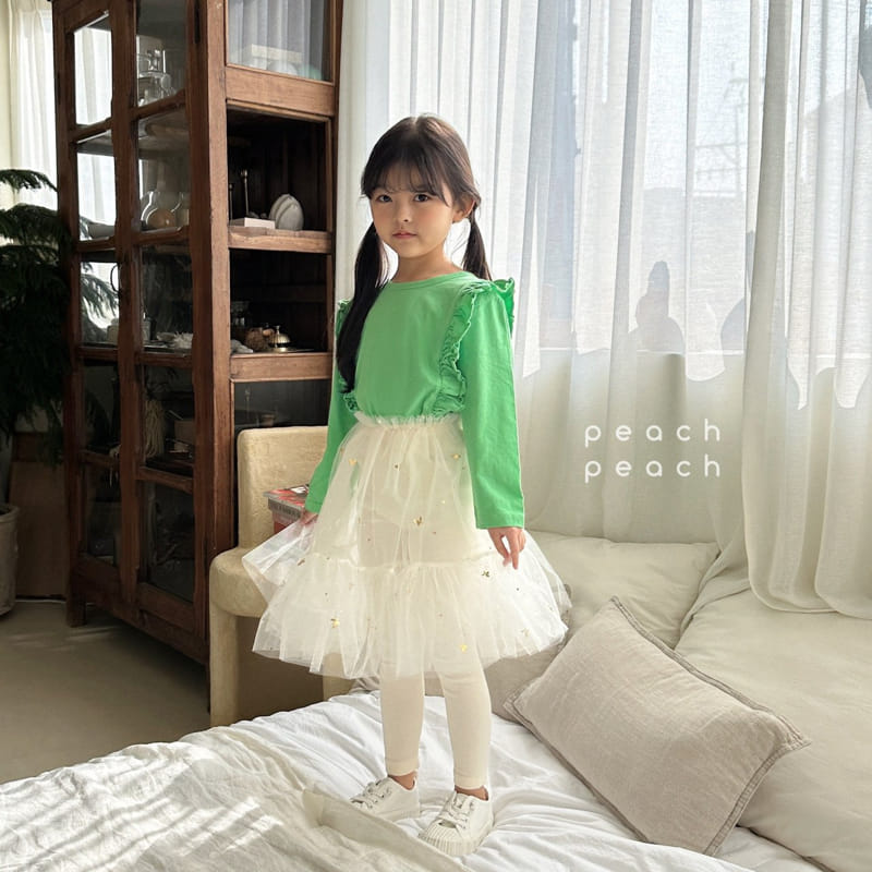 Peach-peach - Korean Children Fashion - #toddlerclothing - Castella Tee - 8