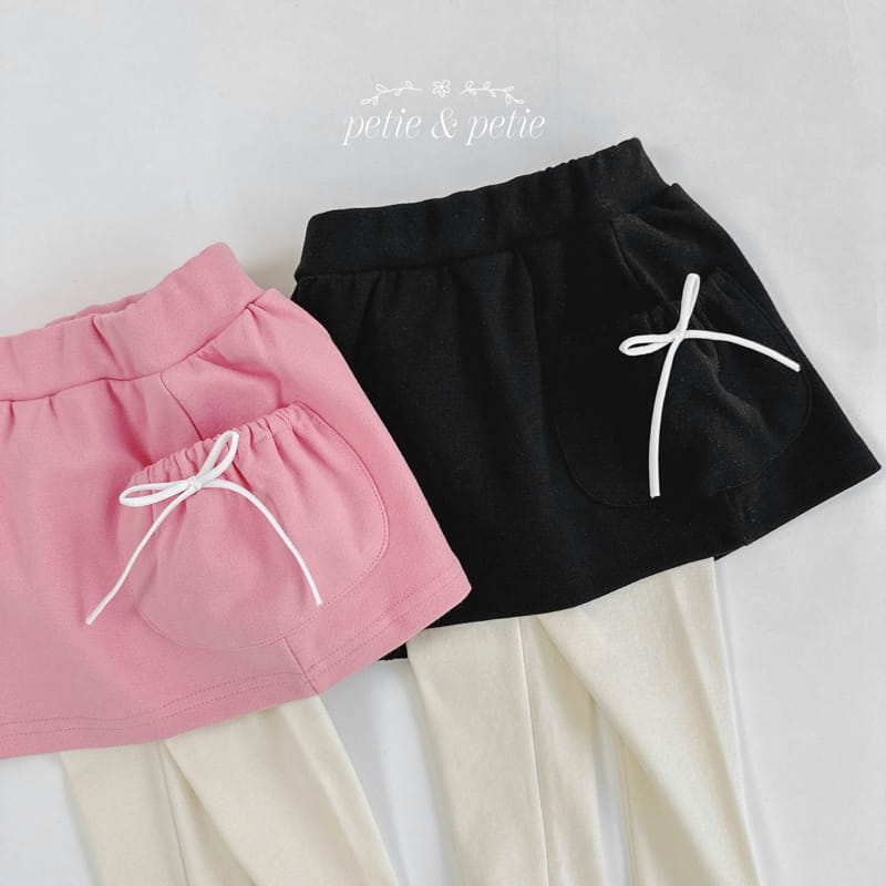 Petit & Petit - Korean Children Fashion - #Kfashion4kids - Cargo Pocket Skirt Leggings - 7