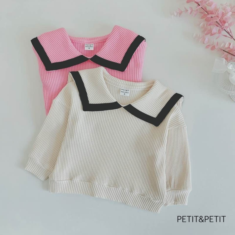 Petit & Petit - Korean Children Fashion - #designkidswear - Waffle Sailor Tee - 3
