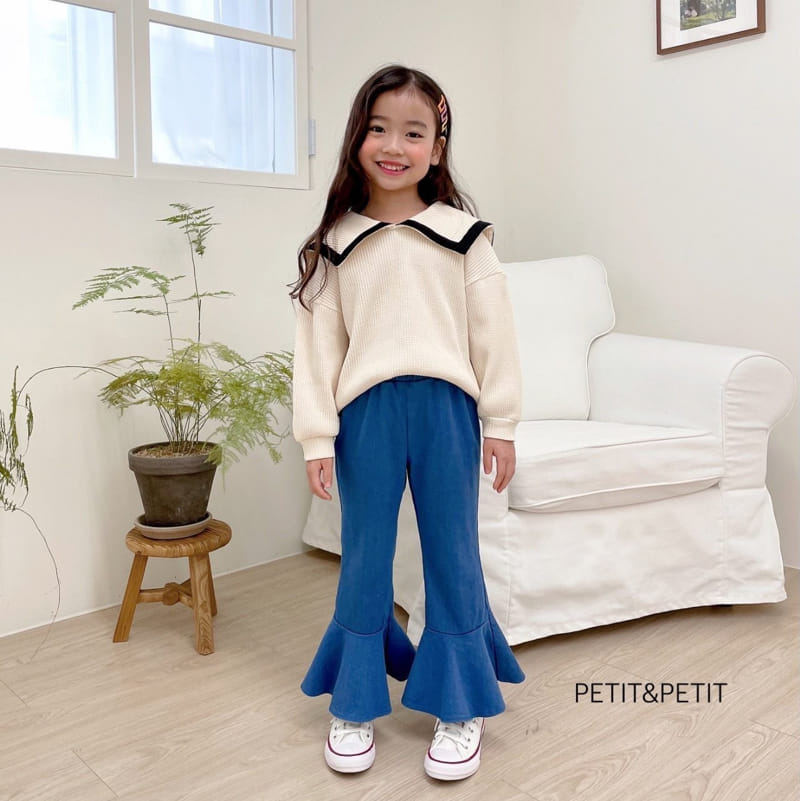 Petit & Petit - Korean Children Fashion - #fashionkids - Waffle Sailor Tee - 5