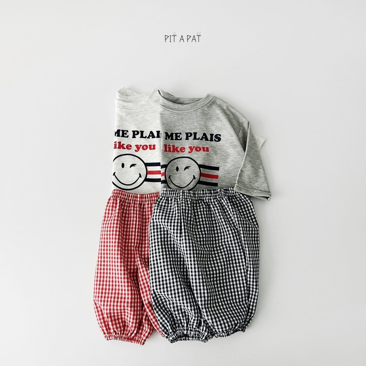 Pitapat - Korean Children Fashion - #designkidswear - I Like You Top Bottom Set - 3