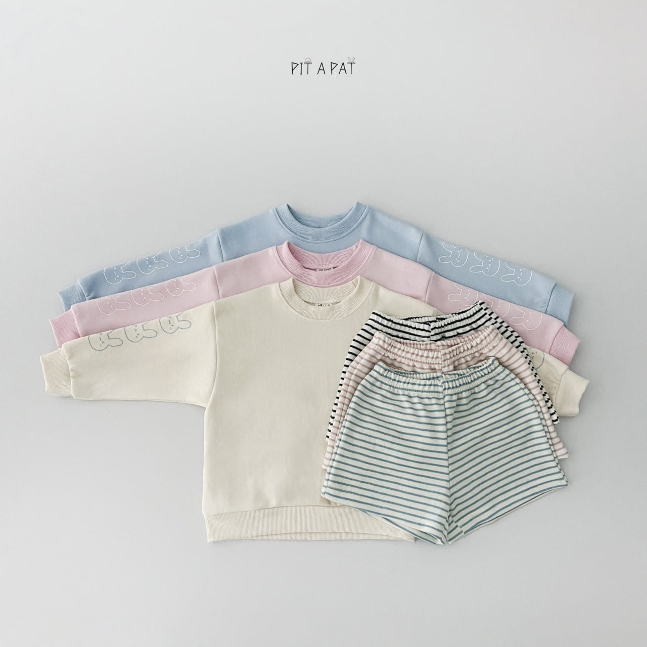 Pitapat - Korean Children Fashion - #fashionkids - Baby Rabbit Top Bottom Set