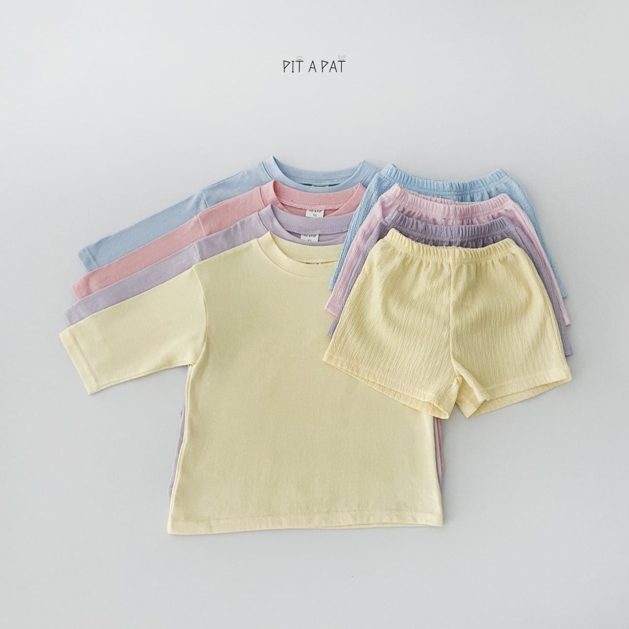 Pitapat - Korean Children Fashion - #kidsshorts - Picnic Top Bottom Set - 3